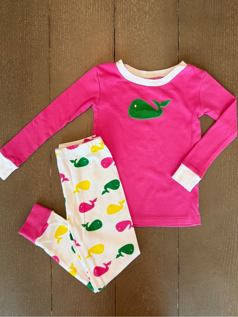 New Jammies Toddler Girls’ Whale Print 2-Piece Matching Pajama Set • Size 4T